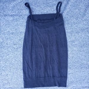 Gray Knit Tank Top